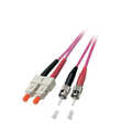 Duplex Glasvezel Patchkabel OM4 (100Gbit) SC-ST 50/125, 2,8mm, 0,5m