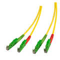 Duplex Glasvezel Patchkabel E2000/apc-E2000/apc, 3.0mm, OS2, 10m